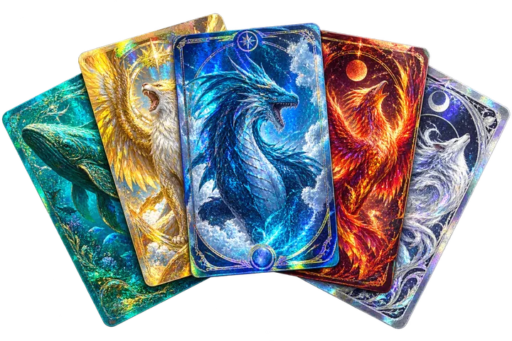 A fan of original fantasy collector cards